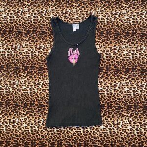 2000s “hush” rib-knit tank top